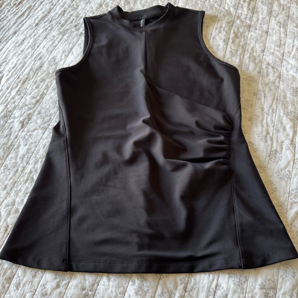 Athleta Black Ribbed Tank - Picture 2 of 6